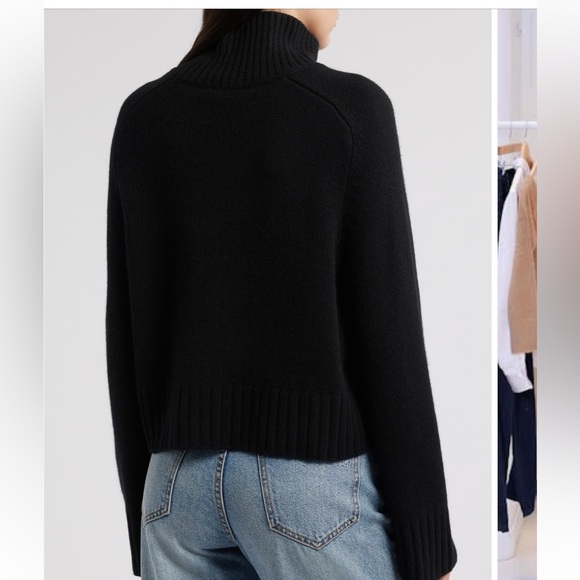 Reformation NEW Brooke Crop Cashmere Turtleneck Sweater - Picture 2 of 10